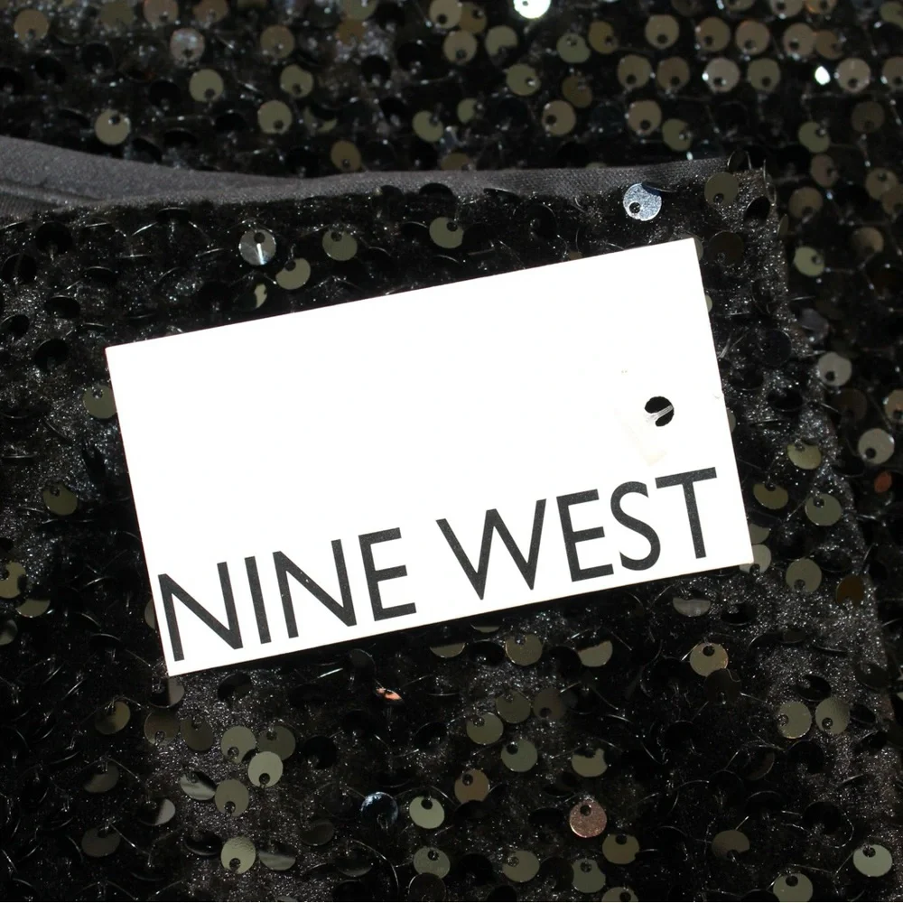 Nine West black sequin pencil skirt (women’s M) (NWT) - Picture 9 of 11